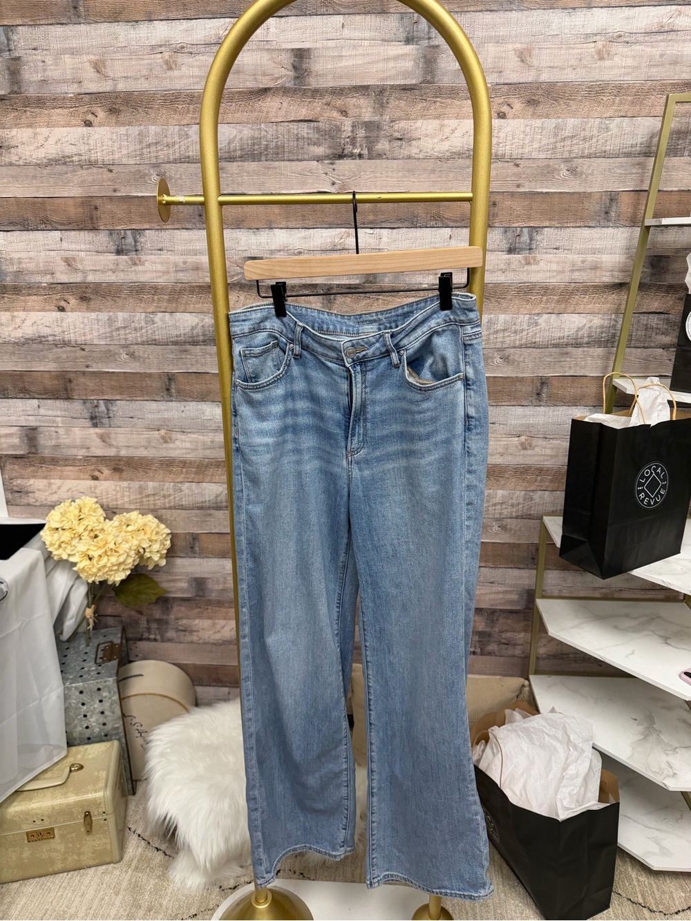 Chico's Light Blue Straight-Leg Jeans
